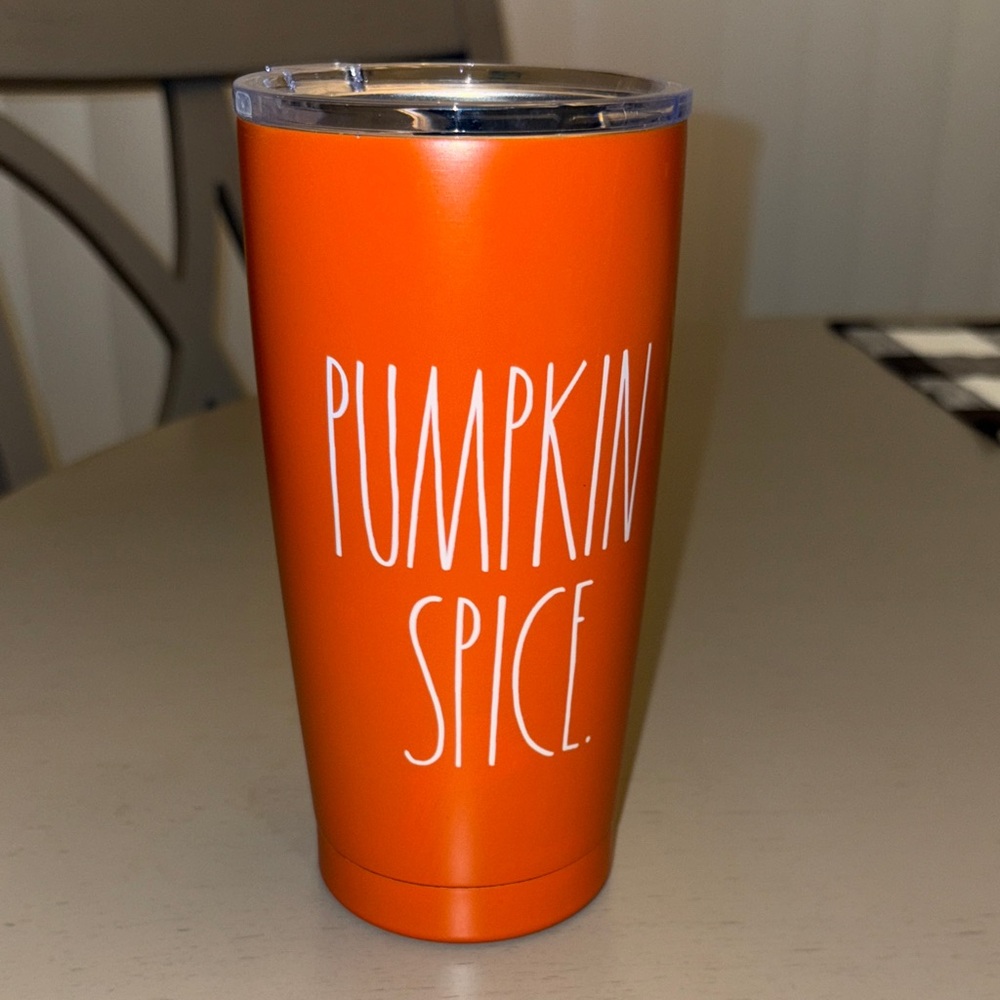 Rae Dunn Pumpkin Spice Orange Tumbler